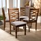 Baxton Studio Elijah Grey Upholstered and Walnut Wood 4-Piece Dining Chair Set 167-9883 - alternate 3